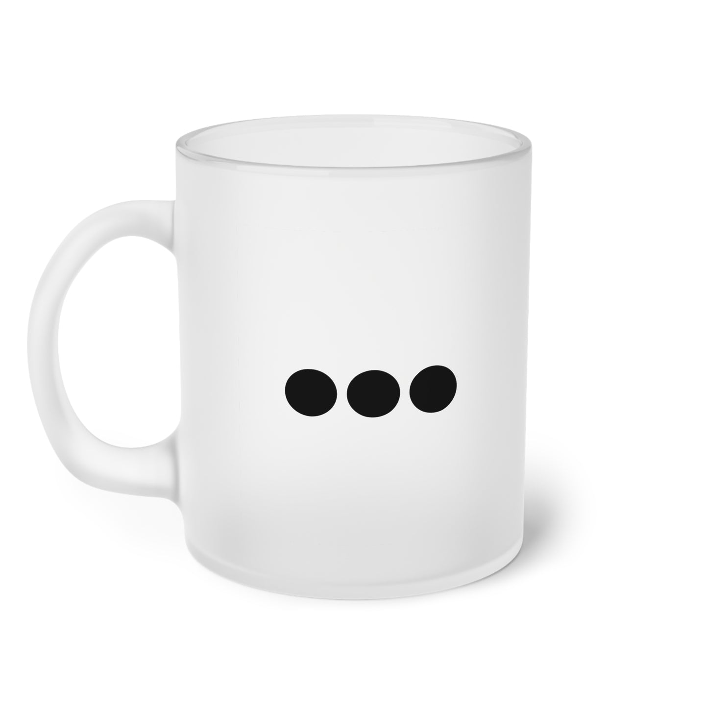 Dot Dot Dot - Frosted Glass Mug