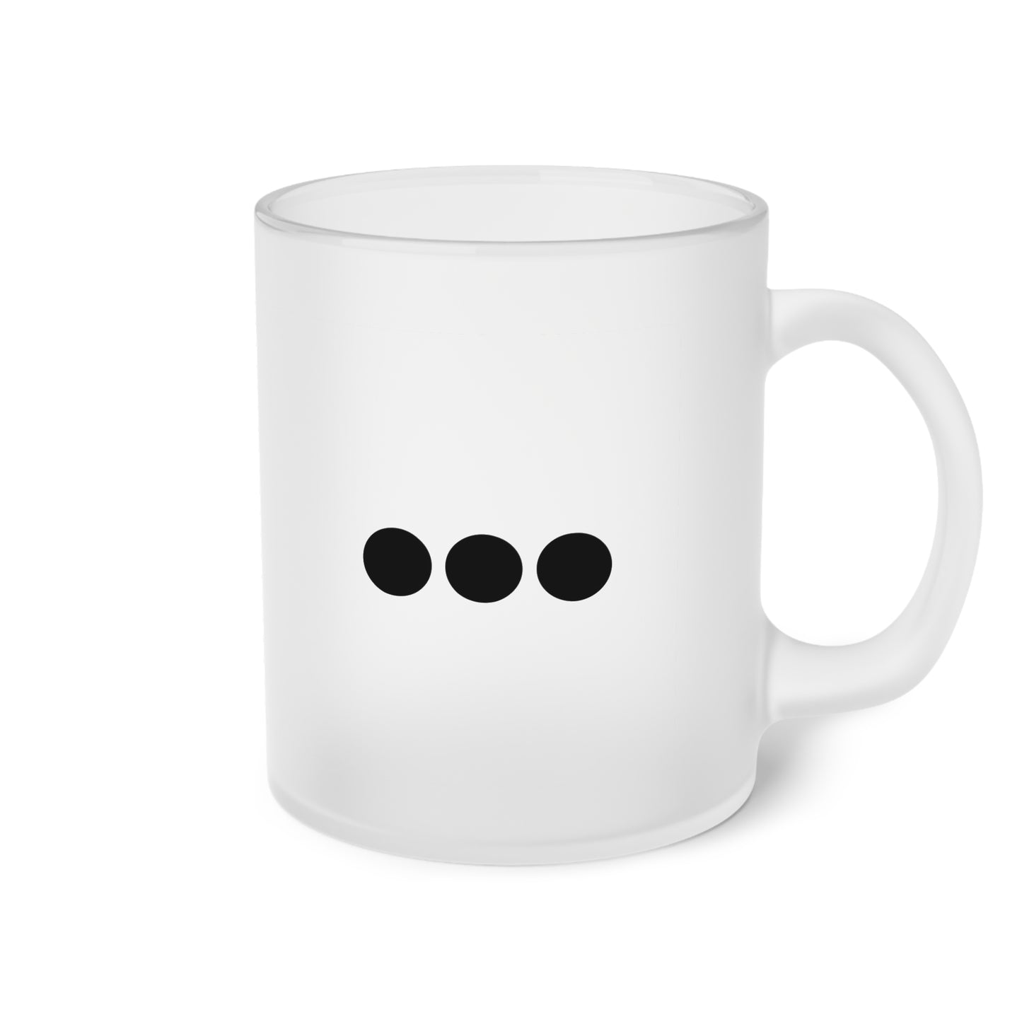 Dot Dot Dot - Frosted Glass Mug